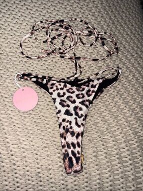 Sanori Swim - Leopard Print String Bikini Bottom
